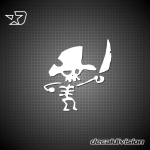 Pirate Skeleton Sticker Pirate Skeleton Sticker